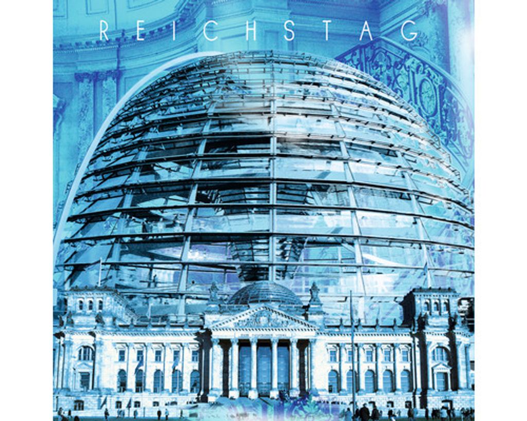 Glasbild Berlin Reichstag 50x50 cm