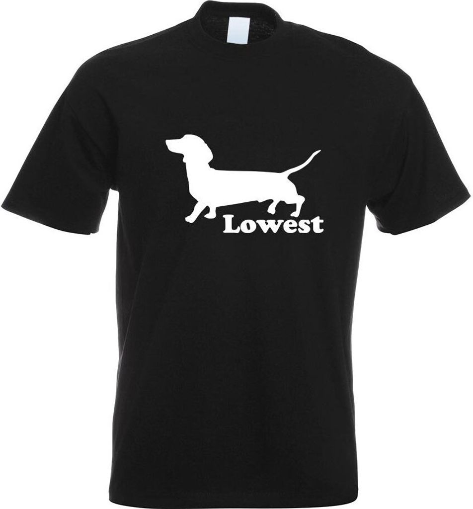 Kiwistar - T-Shirt - schwarz - Lowest Motiv Bedruckt Funshirt Design Print - mit Motiv Bedruckt - Funshirt Design - Sport - Freizeit - Herren - S