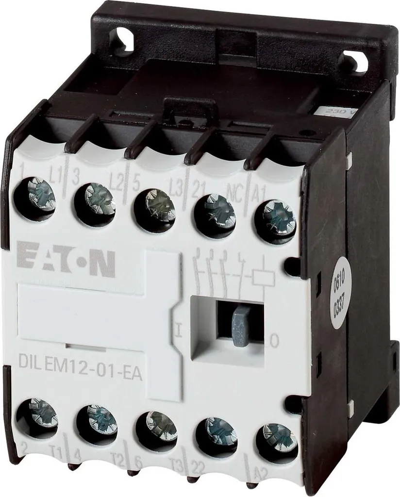 Contattore miniaturizzato, 5,5kW/400V, controllo 24VDC DILEM12-01-G-EA(24VDC)