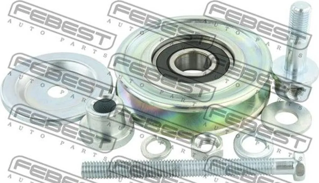 Rouleau tendeur FEBEST 0487-K96W compatible Pajero OE MB609125 fiable