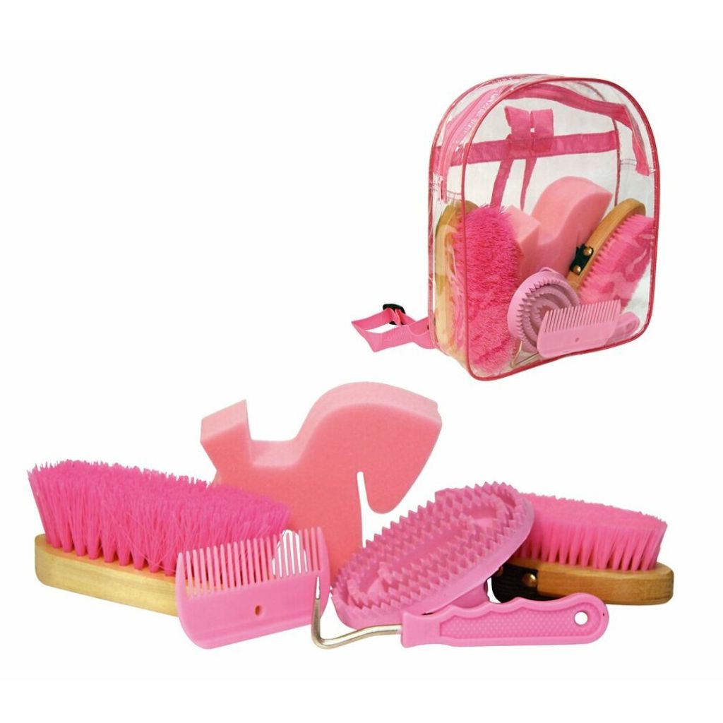 Kerbl Putz Rucksack pink Putzset Pflegeset Pferde Putzzeug Image du produit 