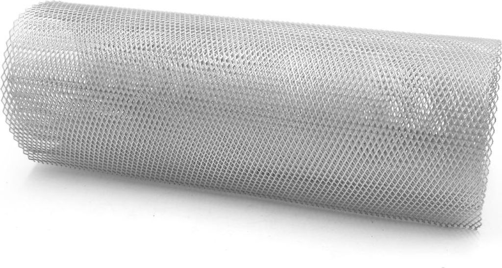 Auto Fahrzeug Silber Ton Aluminium Legierung Rhombic Grillgitter 3 x 6mm