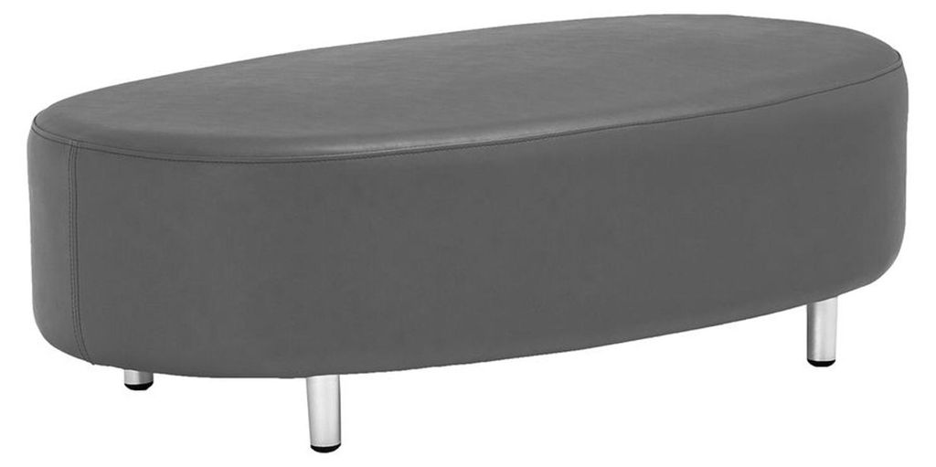 Hocker ASTRID - Kunststoff Schwarz 40x70x122cm | Sitzhocker Sofahocker Couchhocker