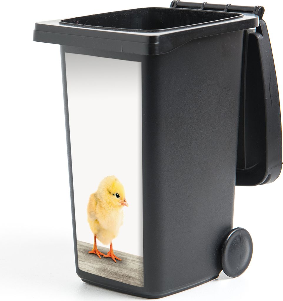 MuchoWow Mülltonnenaufkleber Küken - Tiere - Jungen - Mädchen - Kinder 38x80 cm - Behälteraufkleber - Mülleimer-Aufkleber - Container-Aufkleber