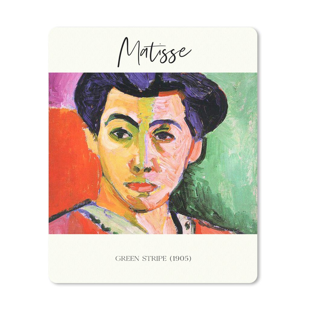 MuchoWow Mauspad Mousepad Matisse - Grüner Streifen (1905) - Gemälde 30x40 cm - Mousepads - Maus Mat - Pad - Mausunterlage - Mausmatten