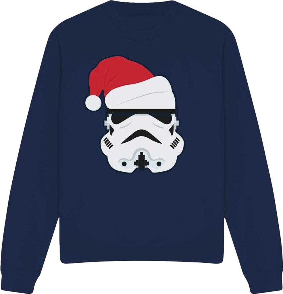 Star Wars - Sweatshirt für Herren/Damen Uni, weihnachtliches Design TV26392 (M) (Marine)