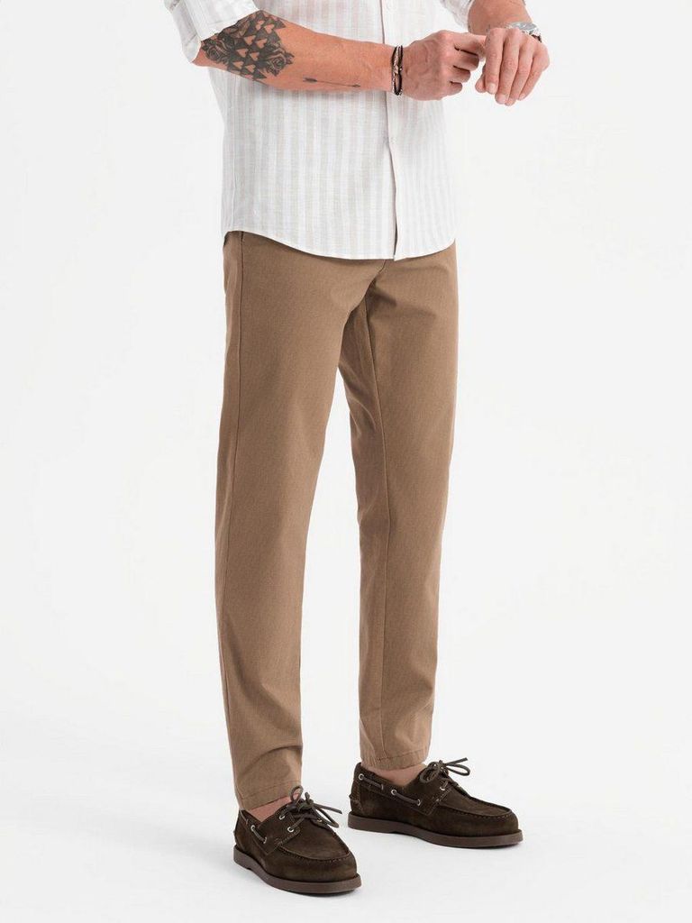 Ombre Clothing Herren-Chinos Gulfarius dunkelbeige M