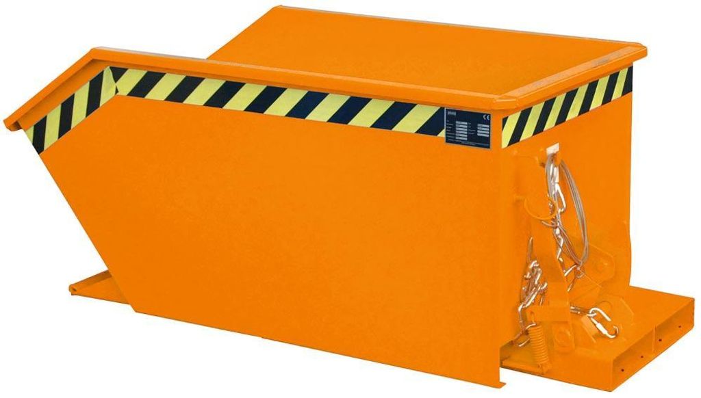 Bauer Südlohn Kippbehälter GU 300 l B680xT1440xH580 mm RAL2000 Tragkraft 750kg