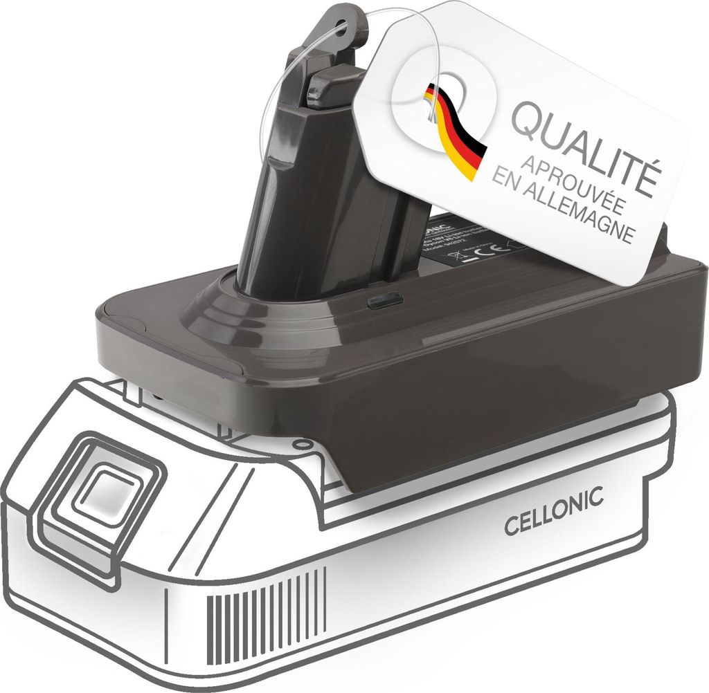 CELLONIC, Adaptateur compatible avec batterie Makita 18V Image du produit 