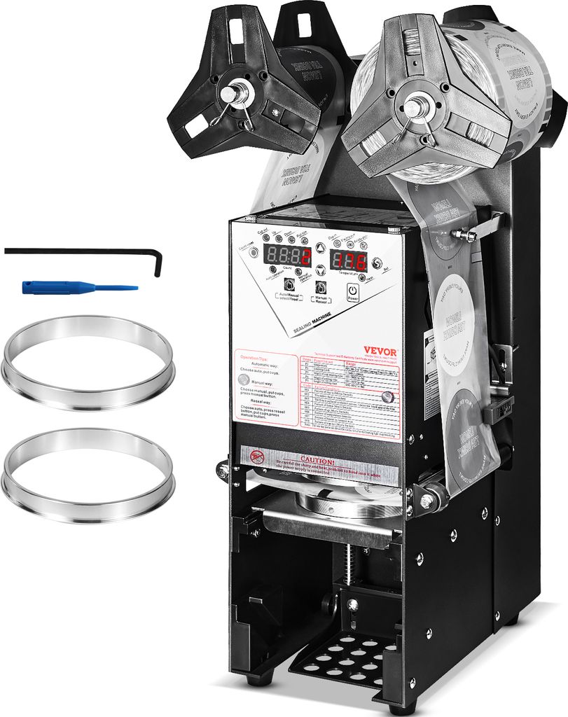 VEVOR Tappatrice completamente automatica, 500-650 tazze/h, Immagine del prodotto 