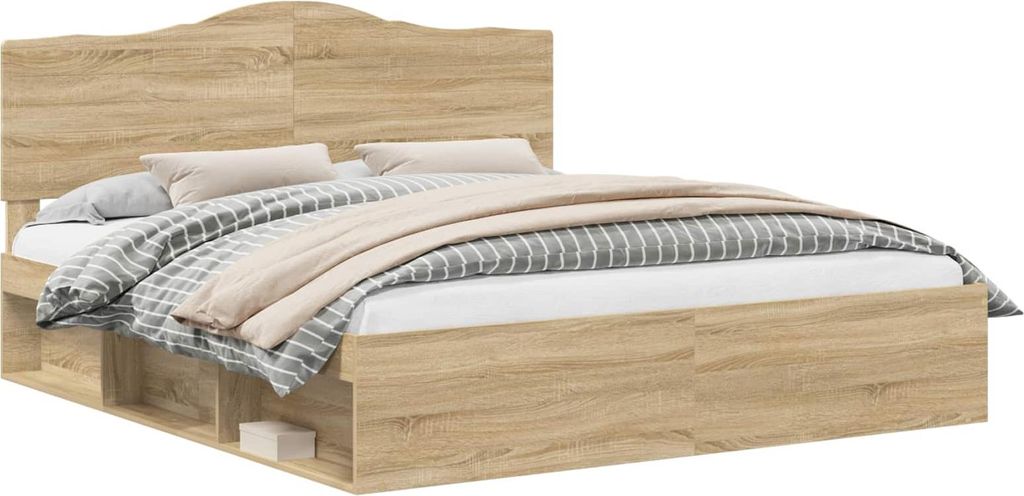 Bettrahmen Sonoma 200 x 200 cm Massives Kiefernholz
