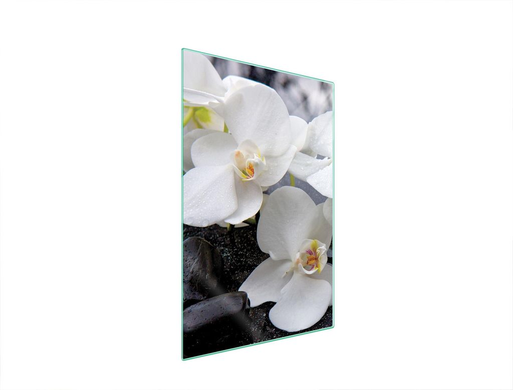 Glasschneidebrett 35x52 Orchidee