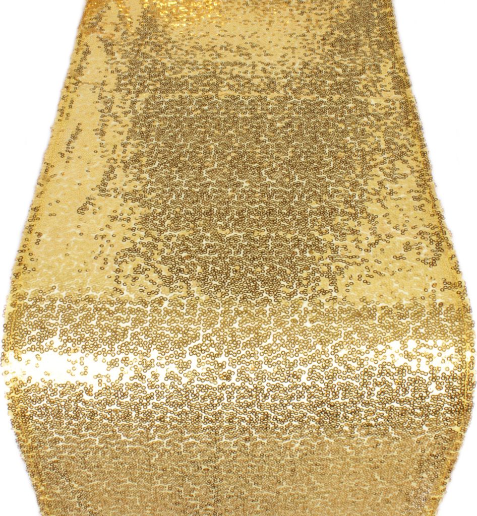 Pailletten Tischläufer 300 x 30 cm, Gold Produktbild 
