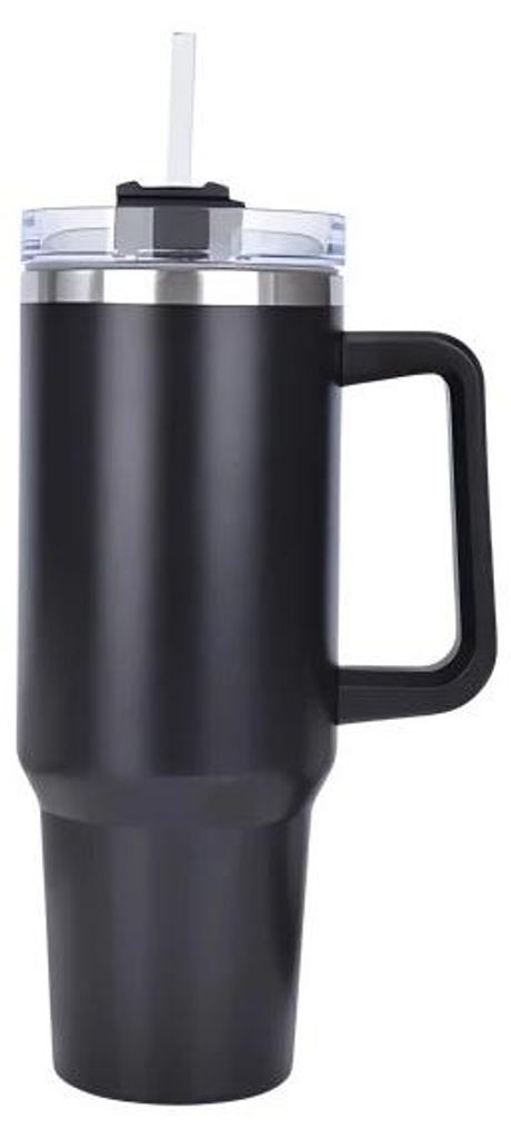 Pronett XJ5555 Termohrnek s uchem a brčkem, nerez, 1200 ml, Obrázek produktu 