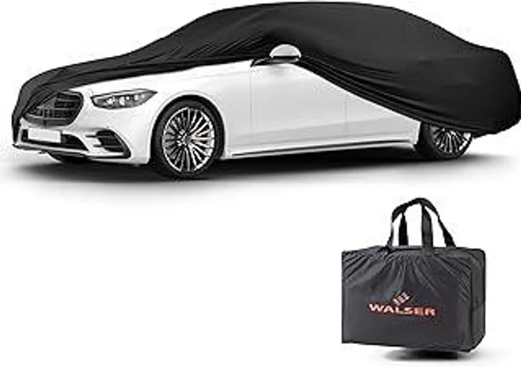 Walser Indoor Stretch Basic Telo Copriauto XL Nero Antipolvere