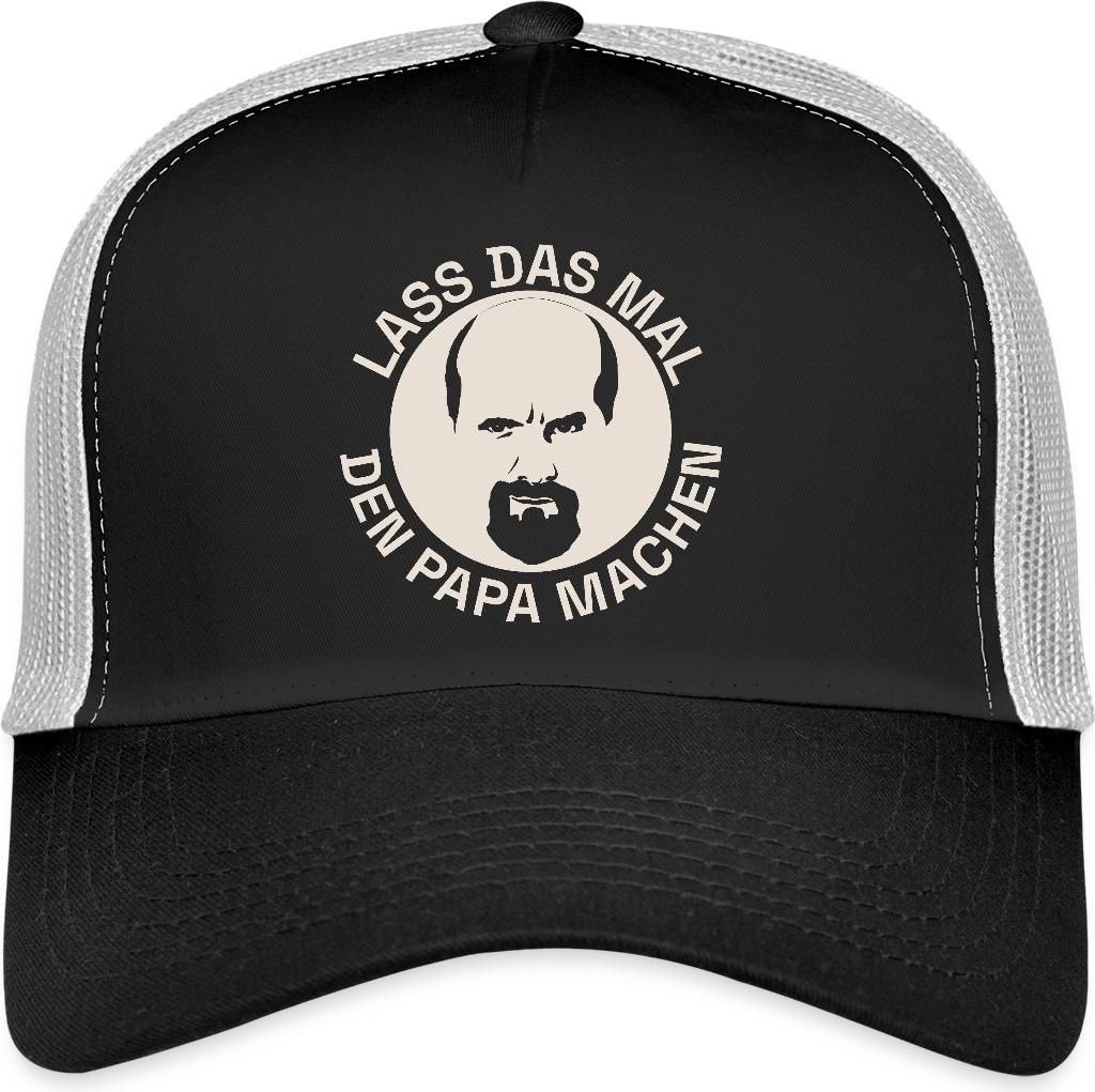 Spreadshirt Stromberg Lass Das Mal Den Papa Machen Trucker Cap, One size, Schwarz/Steingrau
