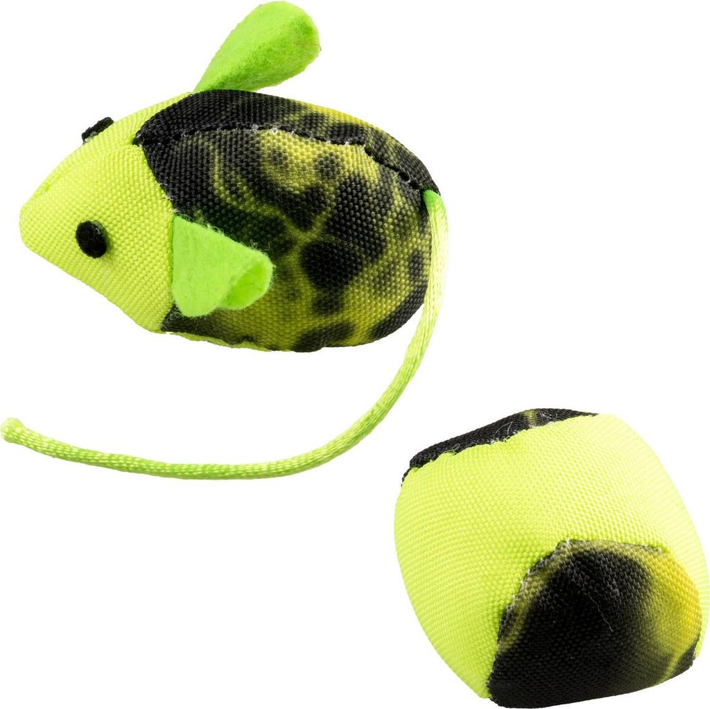 Duvoplus Cat Toy Flash Maus & Ball - grün