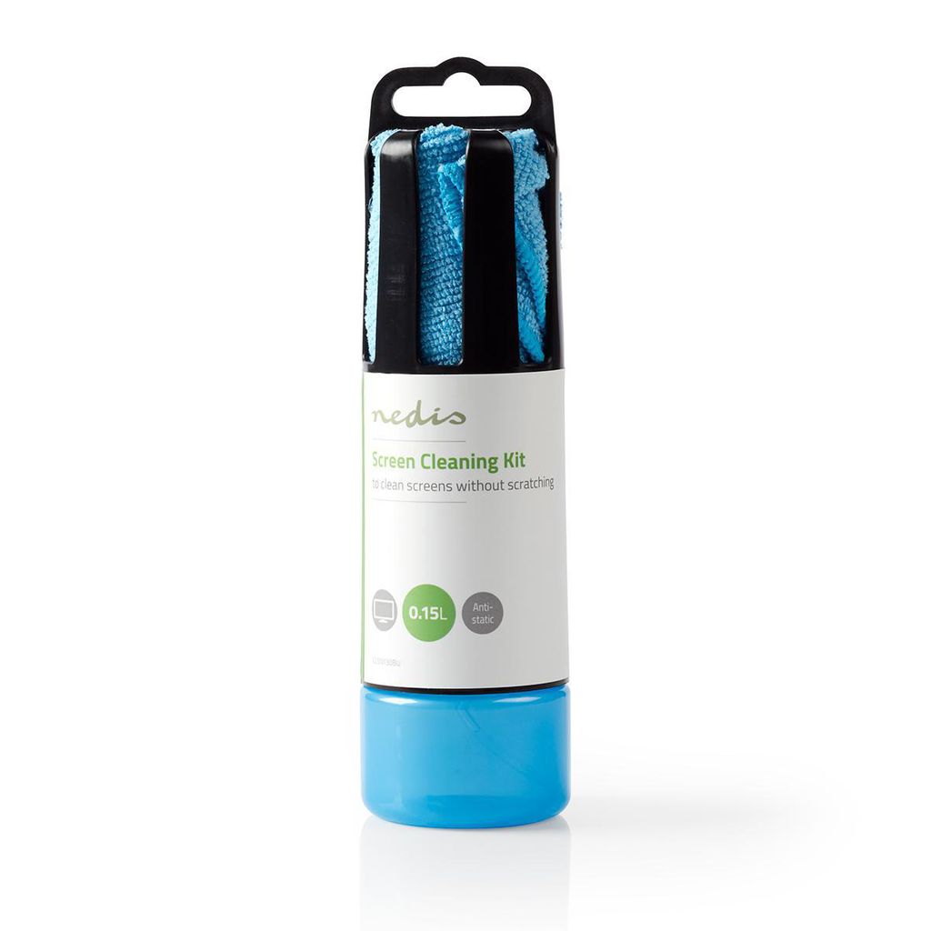Nedis Bildschirmreiniger - Spray - 150 ml - Fernsehbildschirm / Notebook / Smartphone / Tablet - Wiper enthalten