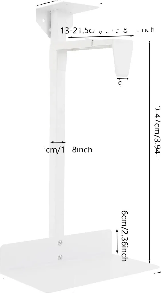 Support ordinateur contre mal de dos réglable blanc design moderne