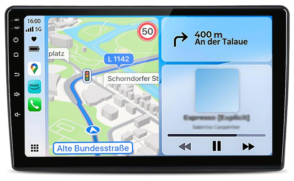 Autoradio Für Citroen C2 C3 2001-2010 kabellos CarPlay Android Auto 8Kern 4G WIFI GPS Navigation Radio DSP SWC RDS 4+64GB