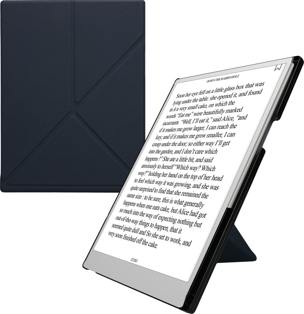 kwmobile Schutzhülle kompatibel mit Remarkable Paper Pro Hülle - Kunstleder Case für Tablet mit Standfunktion - Tablet Cover mit Stylushalter