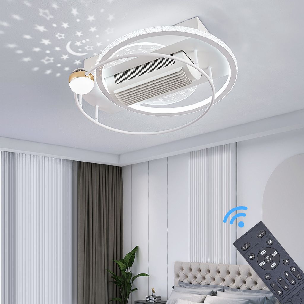 Stropný ventilátor s LED osvetlením s diaľkovým ovládaním Obrázok produktu 