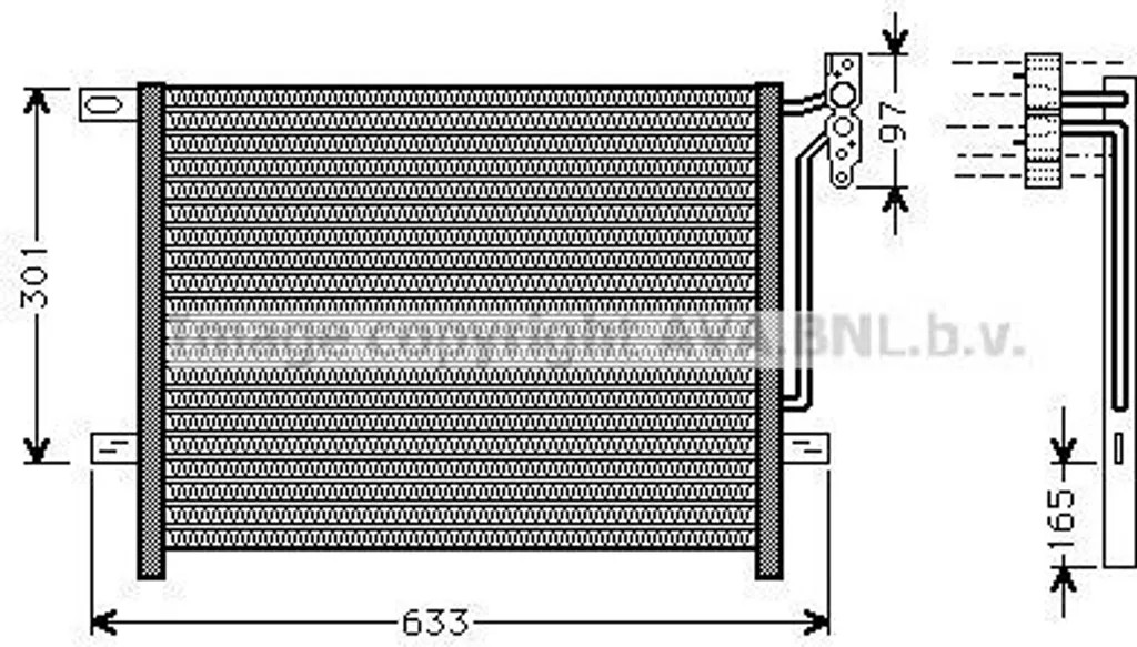 Condenseur de clim PRASCO BW5203 haute performance pour BMW E46 64538377614