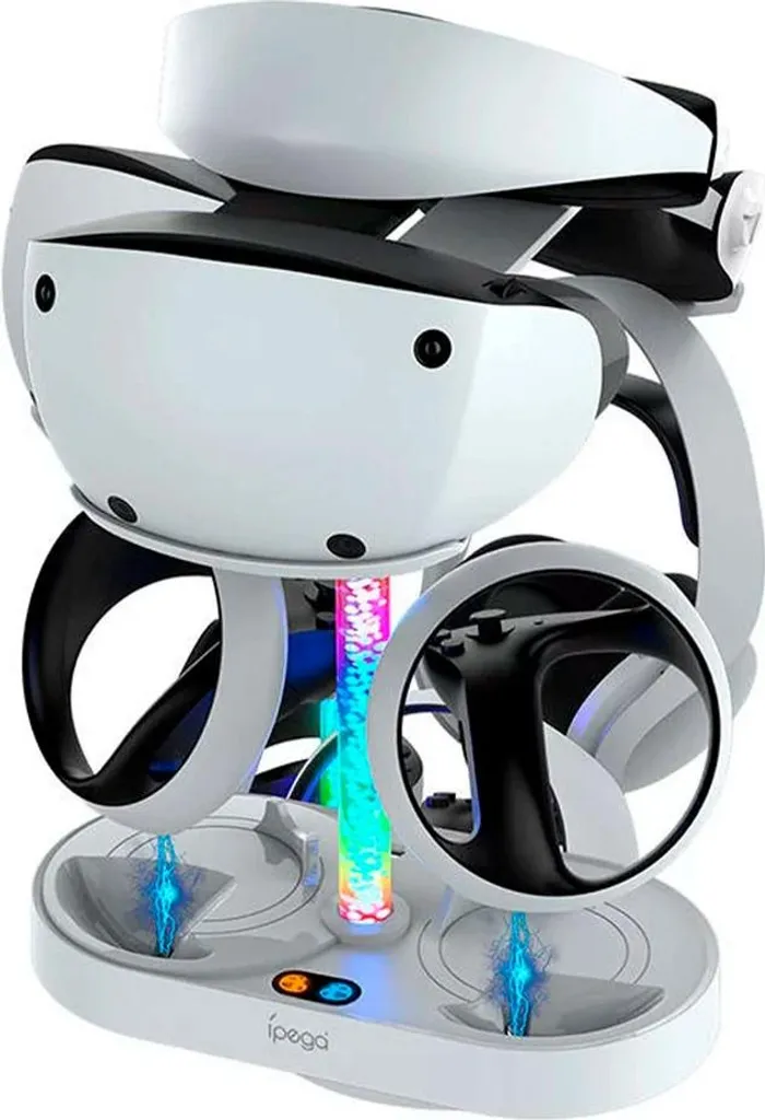 Station de Recharge Double pour Manettes PS VR2 - Support Blanc iPega