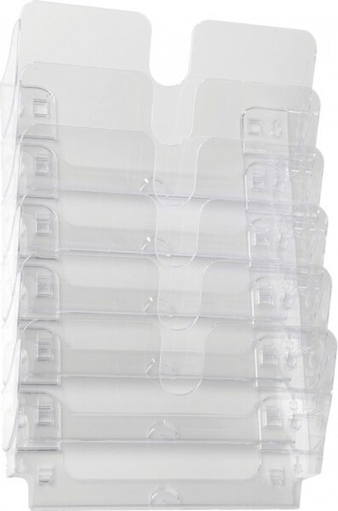 DURABLE Prospektspender Flexiplus 6, Querformat, transpa., Polystyrol, 340x52...