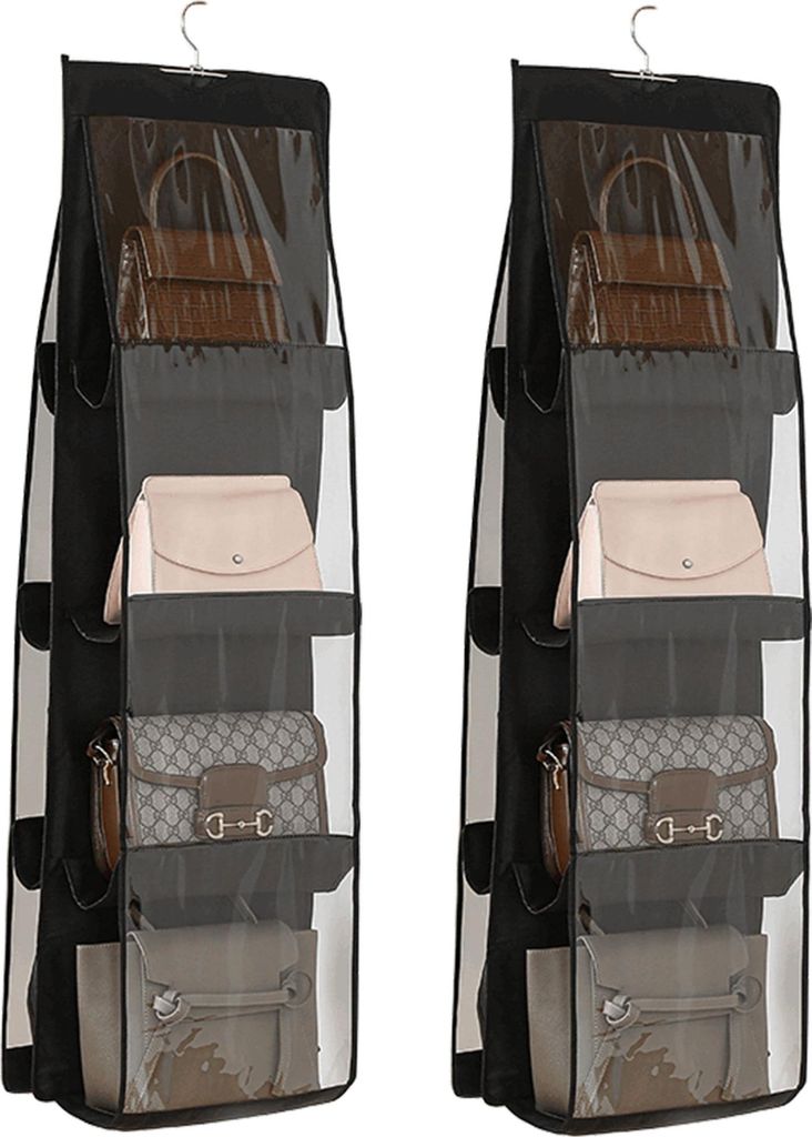 Hängeregal 2Stück Vliesstoff Handtaschenregal mit 8 Produktbild 