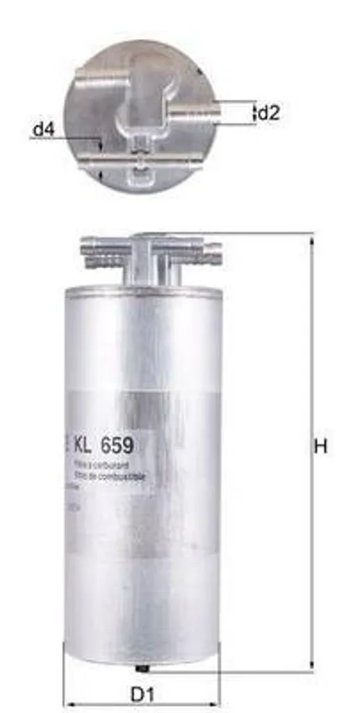 KNECHT KL 659 filtre à carburant avec technologie de filtration fine