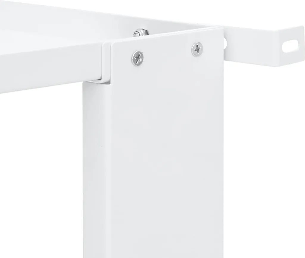 vidaXL Support double pour lave-linge et sèche-linge blanc - Acier