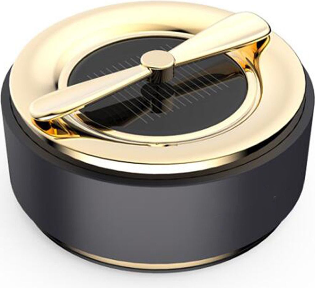 Auto Luftbefeuchter Freshener Ultraschall Solar USB Reiniger Aromatherapie Öl Diffusor Golden