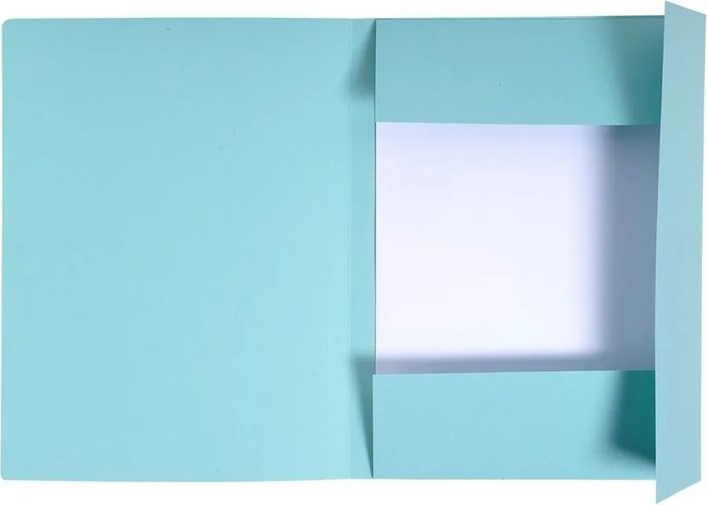Porte-documents A4 rigide 280 g/qm bleu pastel - Qualité supérieure x100