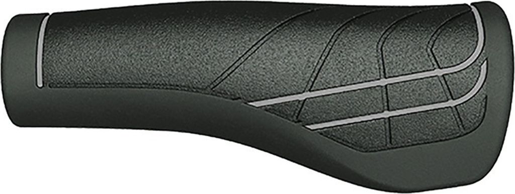 Herrmans Lenkergriffe 'Line', 124/90 mm, Ø 22 mm, schwarz/grau (1 Paar)