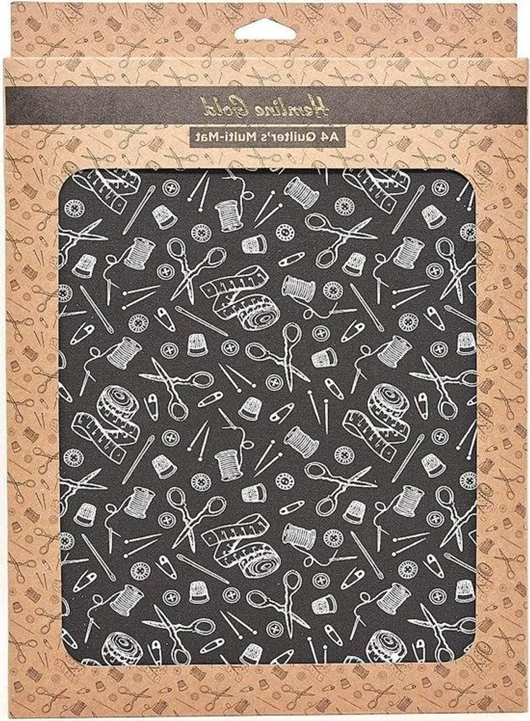 Kit Quilting Doré avec Motifs Musicaux Brillants 30x24 cm Format A4