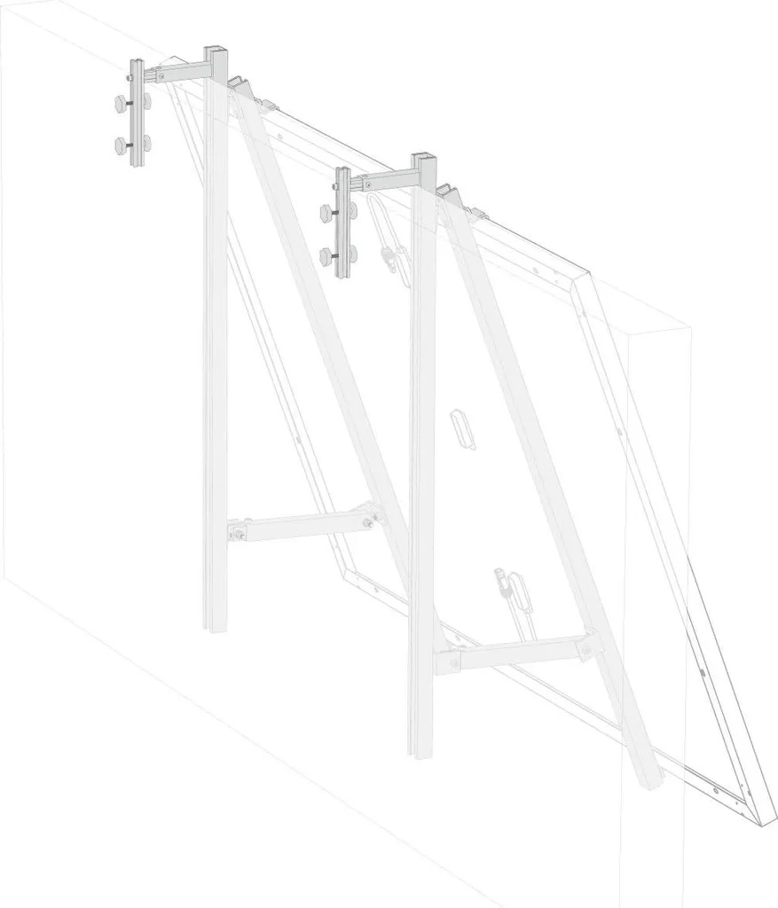 Fixation EcoFlow sans perçage pour balcon béton - Stable et sûr