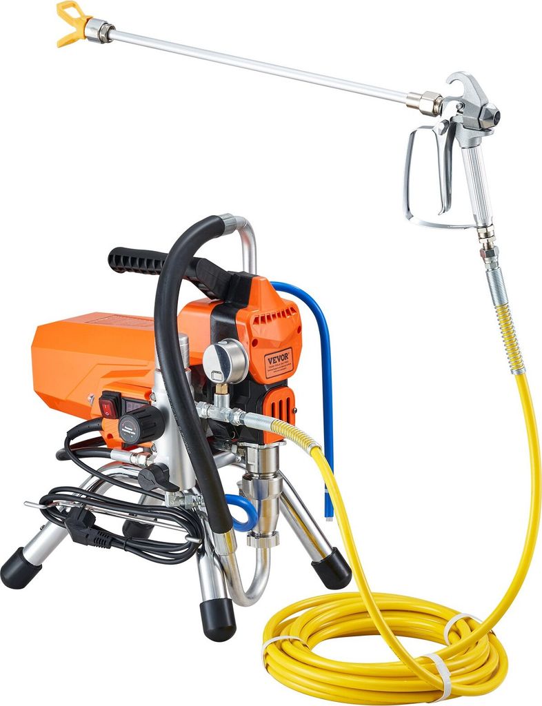 Airless Farbsprühsystem Spritzpistole Sprayer Maschine 2000W Hochdruck
