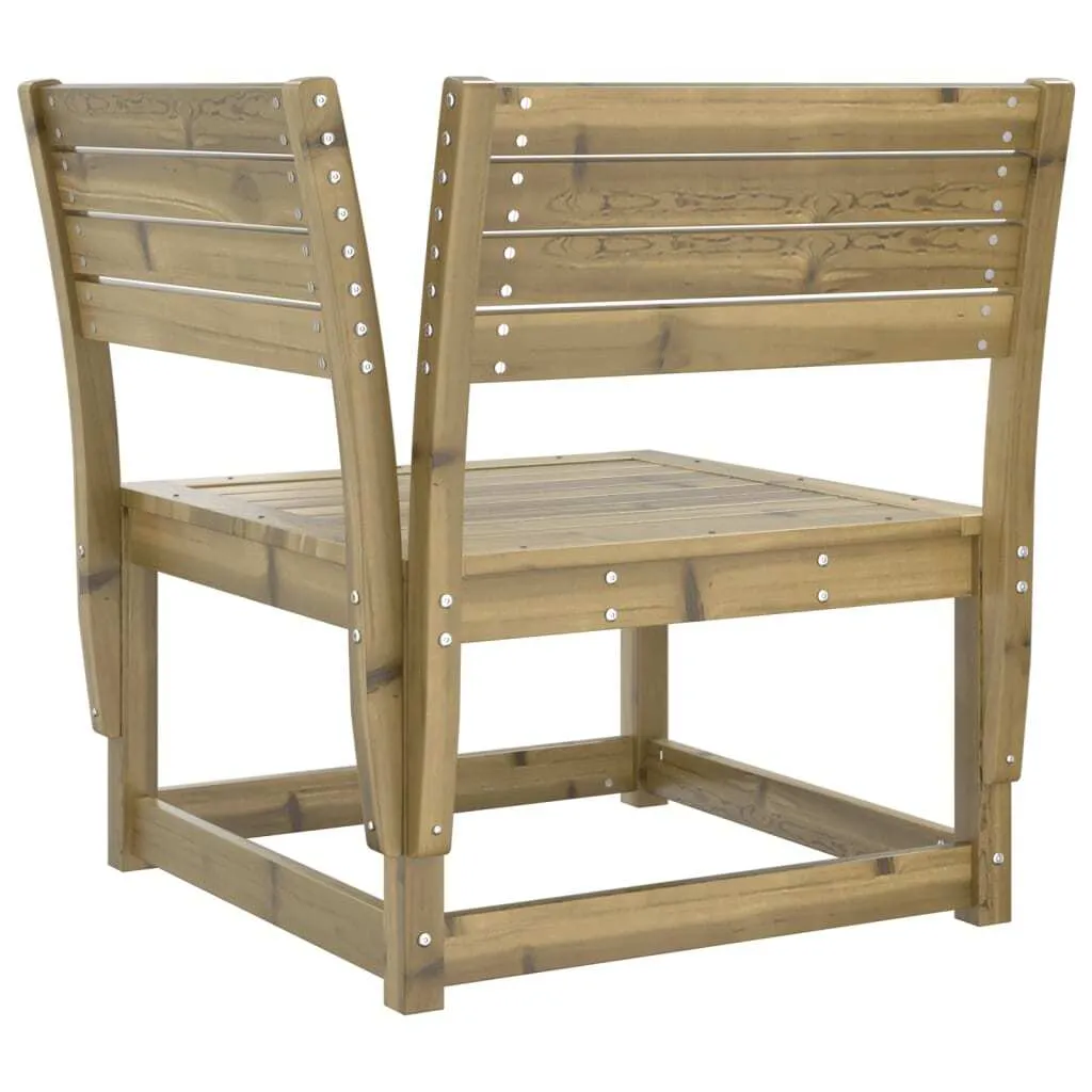 Divano da Giardino Angolare vidaXL Pino Impregnato 73x73x78 - 6