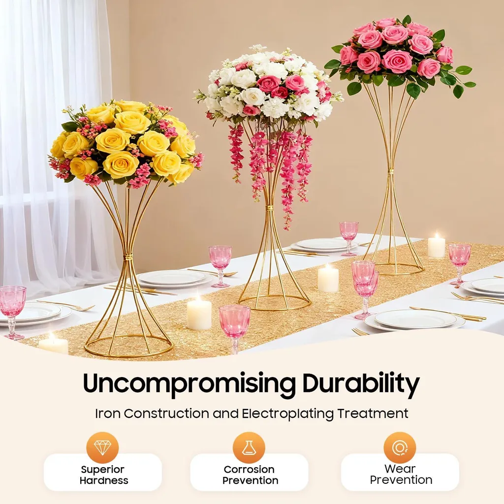 Supports à fleurs sablier stables : la solution pour vos centres table