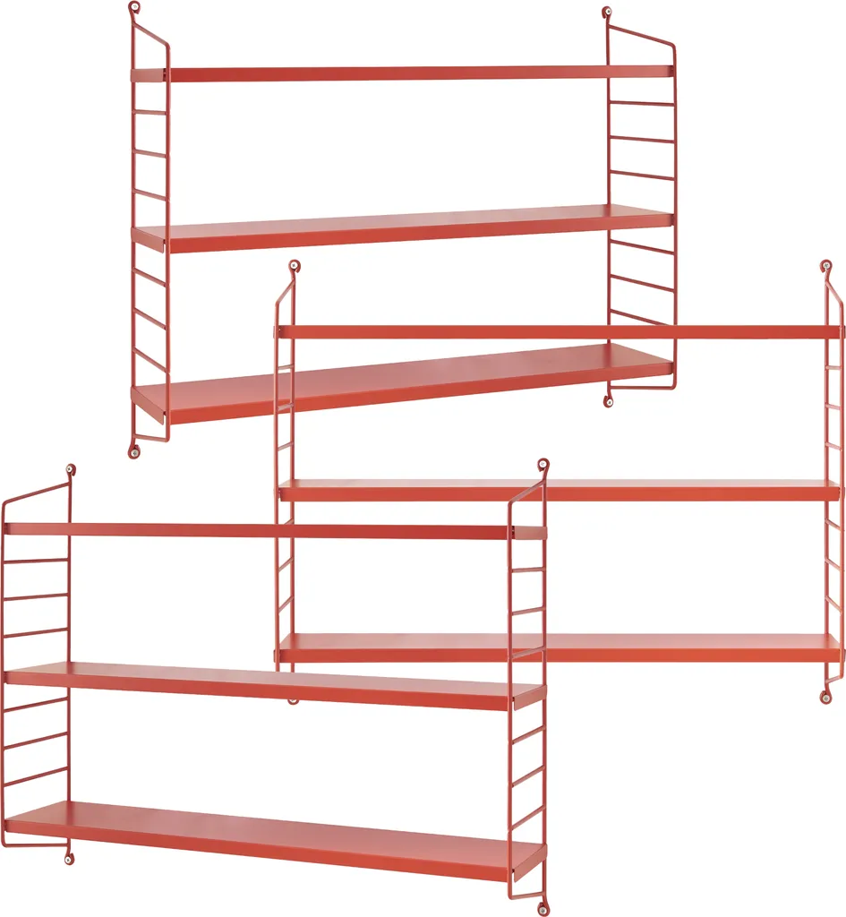 Recensione Set 3 Mensole Strängnäs 50x60 Acciaio Rosso | Qualità Top