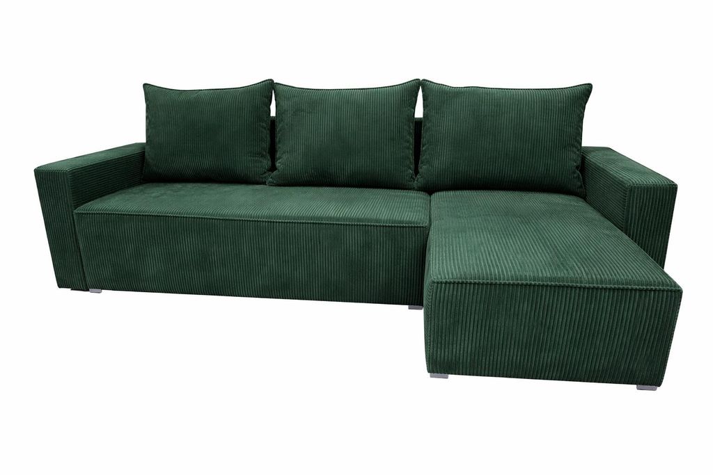 Ecksofa POTATO L-Form mit Schlaffunktion, Cordstoff Jungle Produktbild 