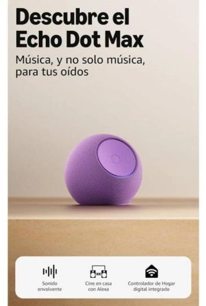 Assistant vocal Amazon Alexa Echo Dot Max violet de dernière génération - 16
