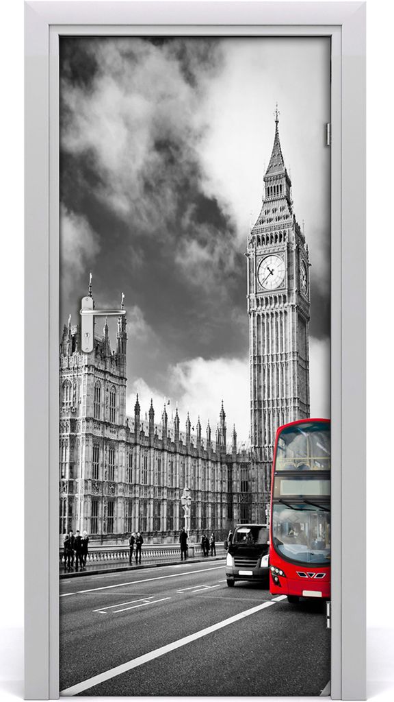 Tulup Türaufkleber 85x205 cm Dekorative Aufkleber Selbstklebend Wasserdichte Tapete Abnehmbar Schlafzimmer Wohnzimmer Wohnkultur - Big Ben
