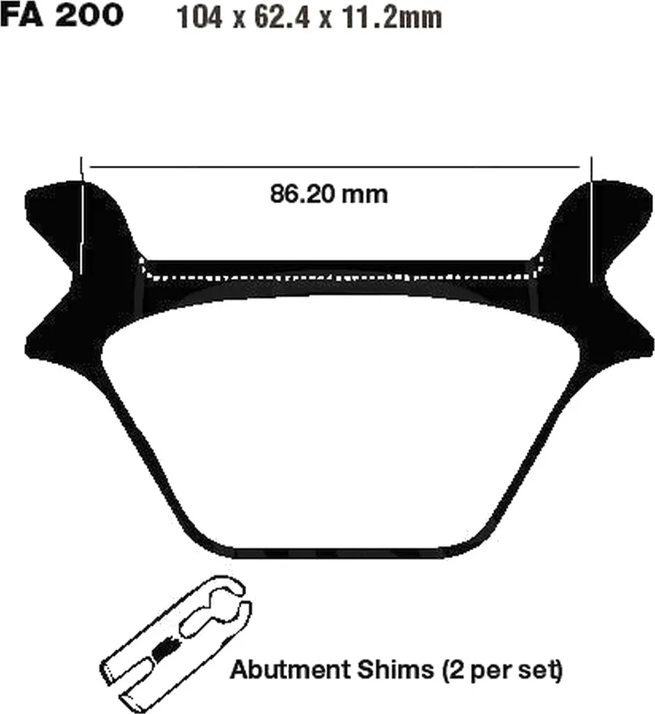 Plaquette de frein de moto Pamoto pour Harley FLSTC Softail 1997-1999