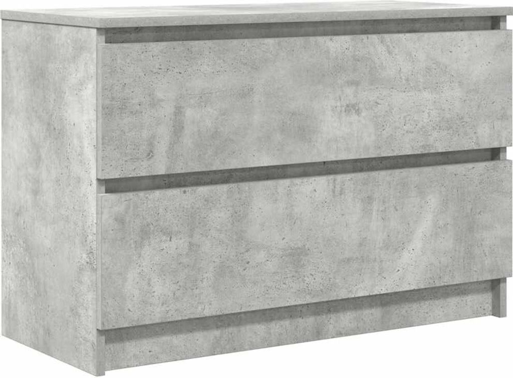 TV-Schrank Betongrau 80x35x54 cm Holzwerkstoff