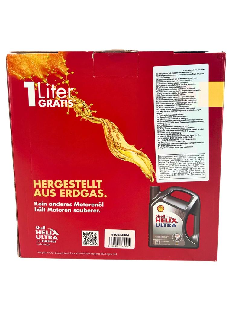 Shell Helix Ultra ECT C2 C3 0W-30 5 Liter + 1 Liter GRATIS Produktbild 7