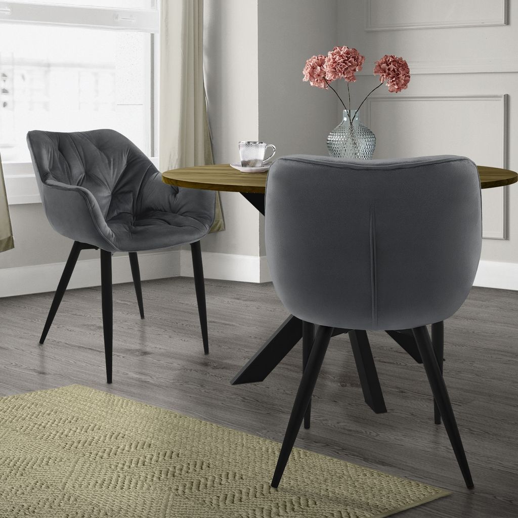ML-Design 2er Set Esszimmerstuhl mit Rückenlehne, Produktbild 
