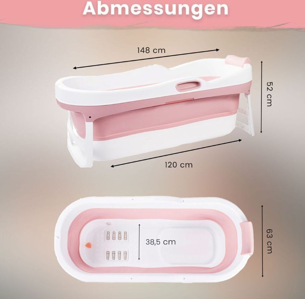 HelloBath® Faltbare Badewanne für Erwachsene XL, Produktbild 4