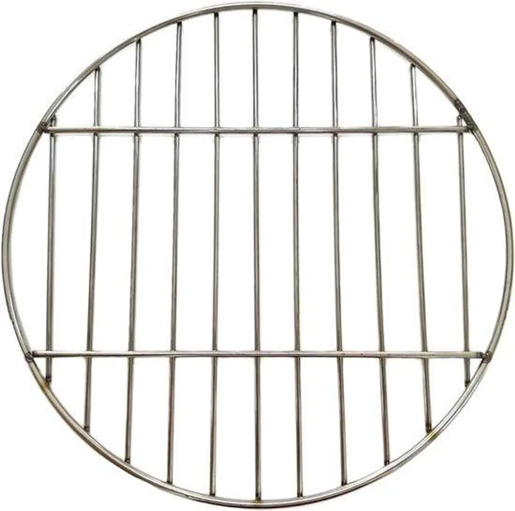 Grille inox haute résistance 38 cm, maille serrée pour tout barbecue